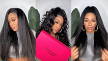 Load image into Gallery viewer, Kinky Straight Half Wig 24”