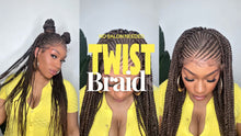 Load image into Gallery viewer, Fiber Fulani Twist 13X6 Wig 22”