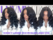 Load and play video in Gallery viewer, Kinky Body Wave Closure Wig 20”