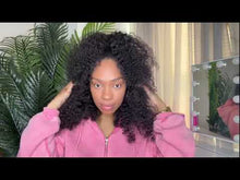 Load and play video in Gallery viewer, Burmese Curly Half Wig 22”