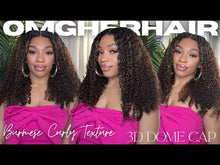 Load and play video in Gallery viewer, Burmese Curly Highlight Wig 24”