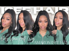 Load and play video in Gallery viewer, Body Wave Half Wig 22”