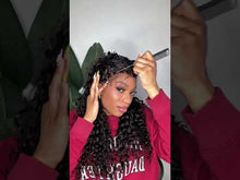 Load and play video in Gallery viewer, Loose Curly Half Braided Wig 24”
