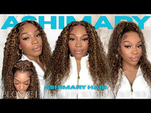 Load and play video in Gallery viewer, Sun Kissed Blonde Water Wave 13x6 Wig 24”