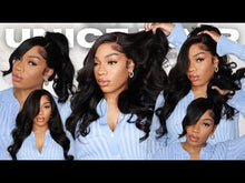 Load and play video in Gallery viewer, Side Swept Frontal Wig 24”