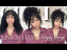 Load and play video in Gallery viewer, Shaggy Curly Bang Wig 20”