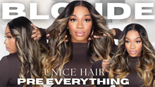 Load image into Gallery viewer, Blonde Ombre Wig 24”
