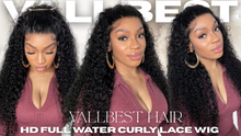 Load image into Gallery viewer, Water Curly 13X4 Lace Frontal Wig 24”
