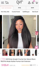 Load image into Gallery viewer, NEW Kinky Straight Crochet Bundles 20”
