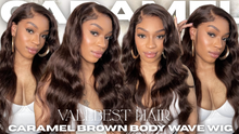 Load image into Gallery viewer, Brown Body Wave 13X4 Frontal Wig 26”

