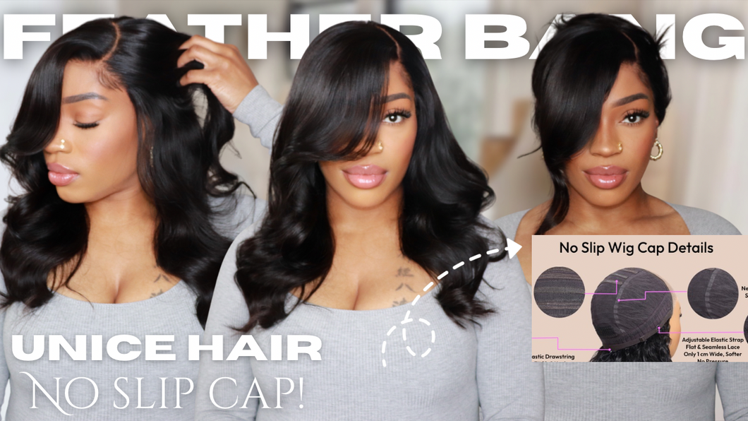 Feathered Bang Closure Wig 20”