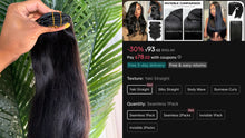 Load image into Gallery viewer, NEW Yaki Seamless Clip In Extensions 20”
