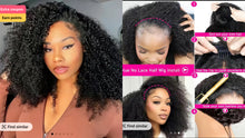Load image into Gallery viewer, Kinky Curly Half Wig 20”

