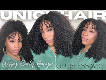 Load and play video in Gallery viewer, Finger Coil Wispy Bang Wig 24”
